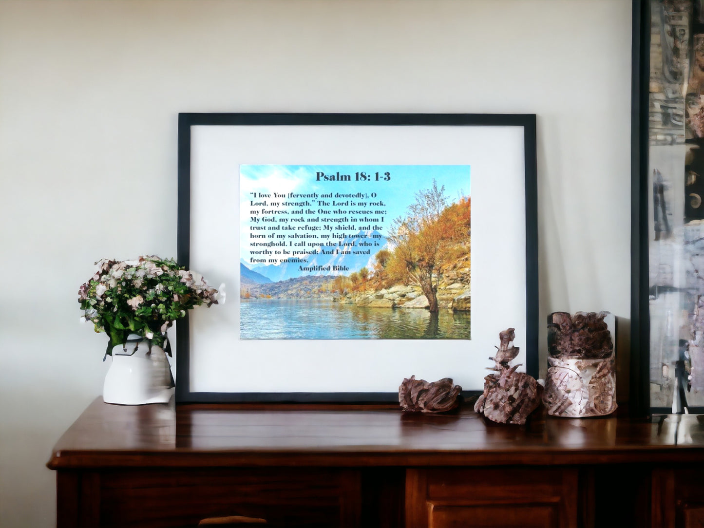 Psalm 18: 1-3 22 x 28  Wall Poster