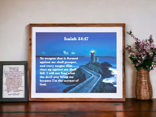 Isaiah 54:17 22 x 28 Wall Poster