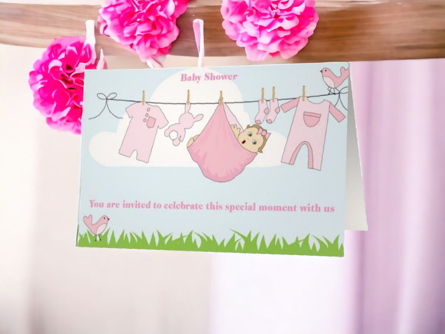 Baby Shower Invitation Cards It's A Girl #03