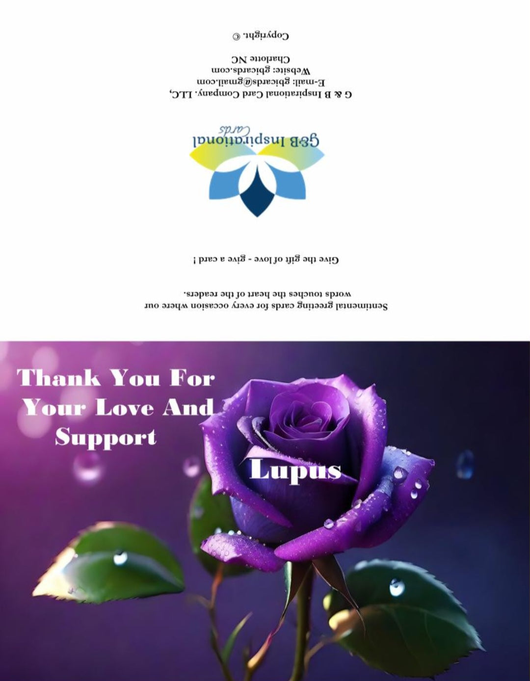 Thank You For Supporting Lupus