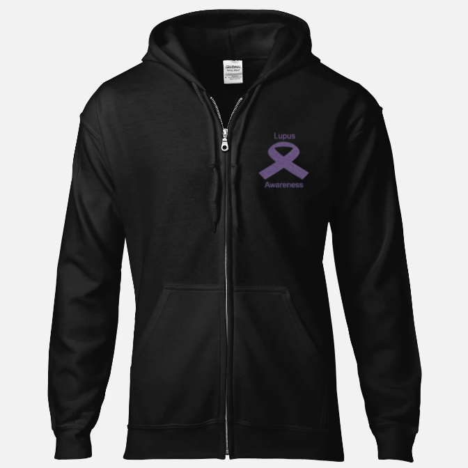 Lupus Zip Hooded Sweatshirt / Awareness