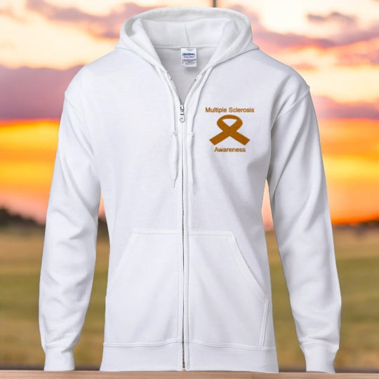 Multiple Sclerosis  Awareness Products Zip Hooded Sweatshirt