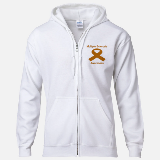 Multiple Sclerosis  Awareness Products Zip Hooded Sweatshirt