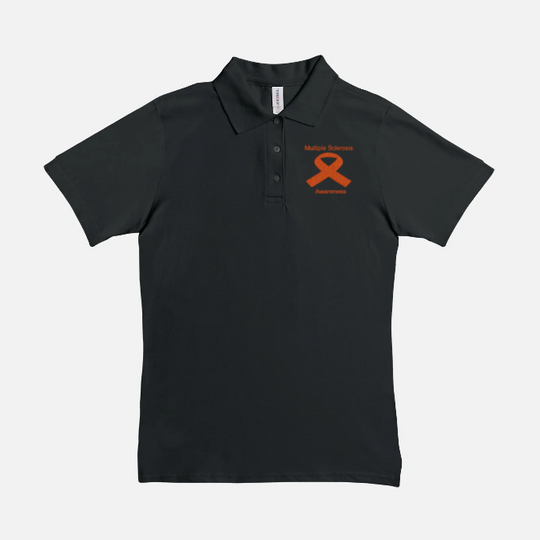 Women Polo Multiple Sclerosis  Shirt- Awareness