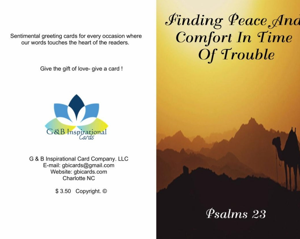 Finding Peace And Comfort In Time Of Trouble ( Psalms 23 )