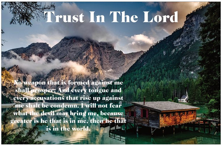 Trust In The Lord   11x17  Wall Picture