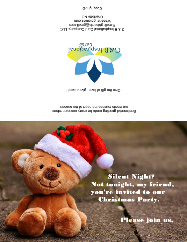Christmas Party Invitation Cards #3