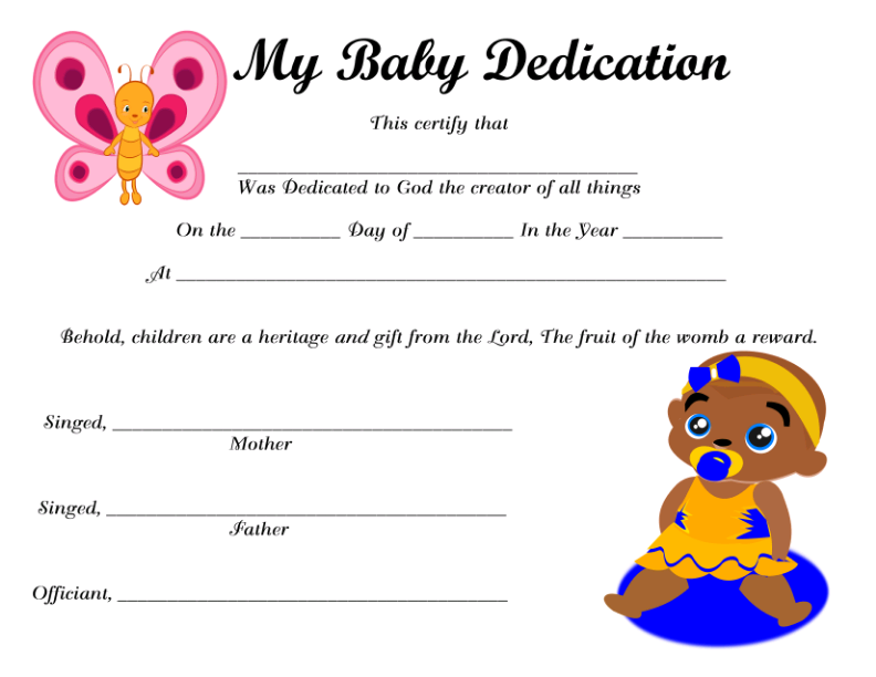 My Baby Dedication  Instant Digital Download #07