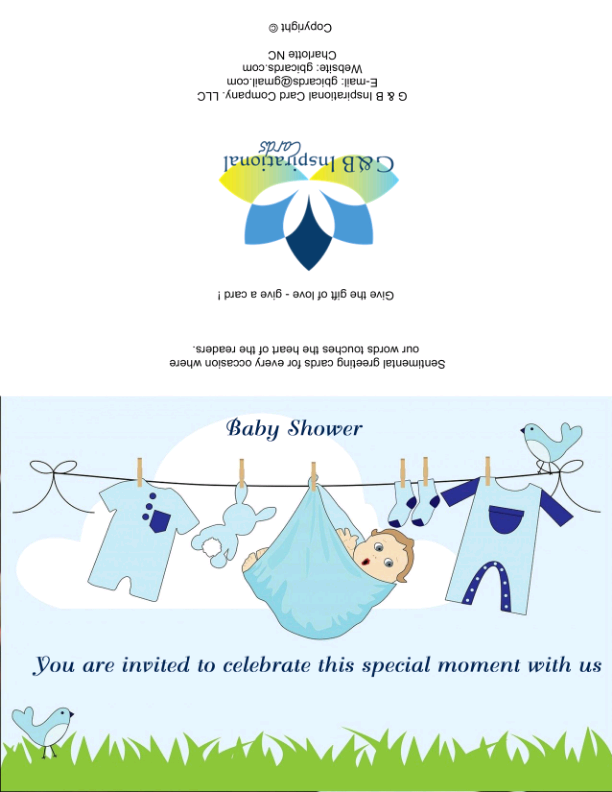 Baby Shower Invitation Cards It's A Boy #04