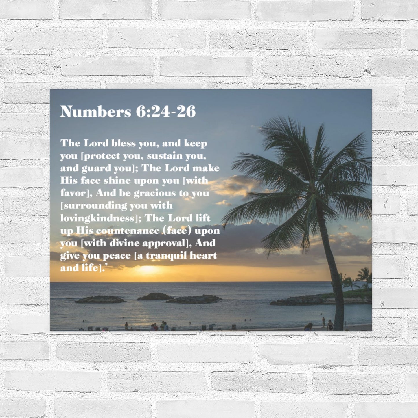 Numbers 6:24 -26 22 x 28 Wall Poster