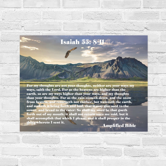 Isaiah 55: 8-11   22  X 28  Wall Poster