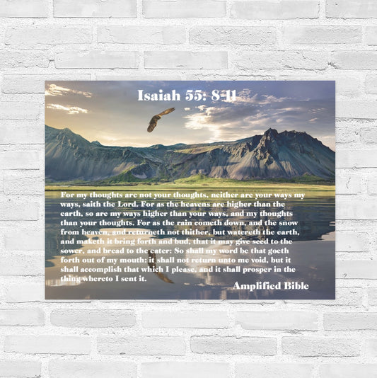 Isaiah 55: 8-11   22  X 28  Wall Poster