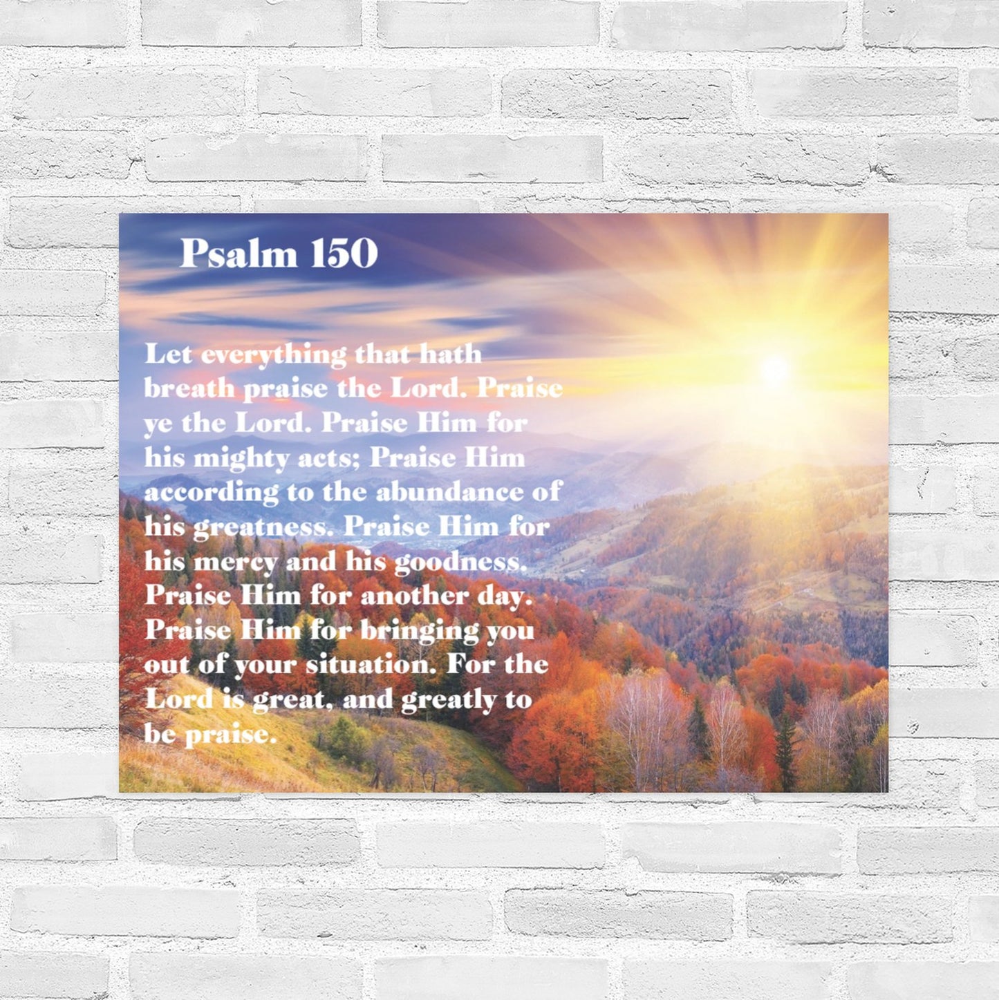 Psalm 150 22 x 28 Wall Poster