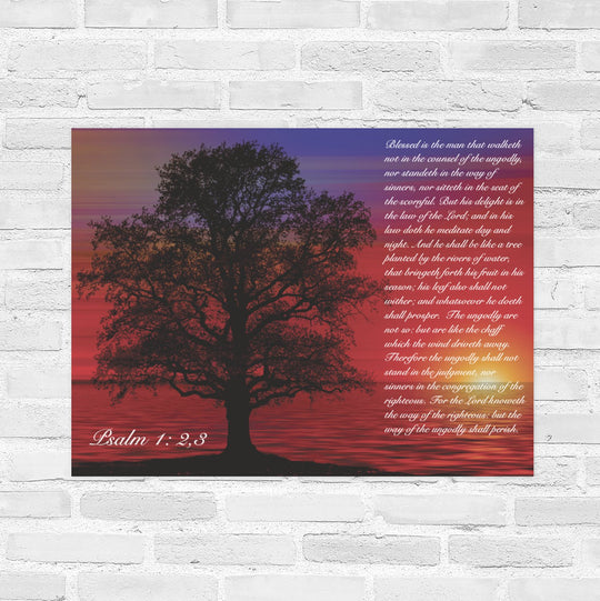 Psalm 1: 2,3         22 x 28 Wall Poster