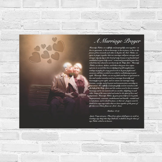 A Marriage Prayer - 22 x 28 Wall Poster