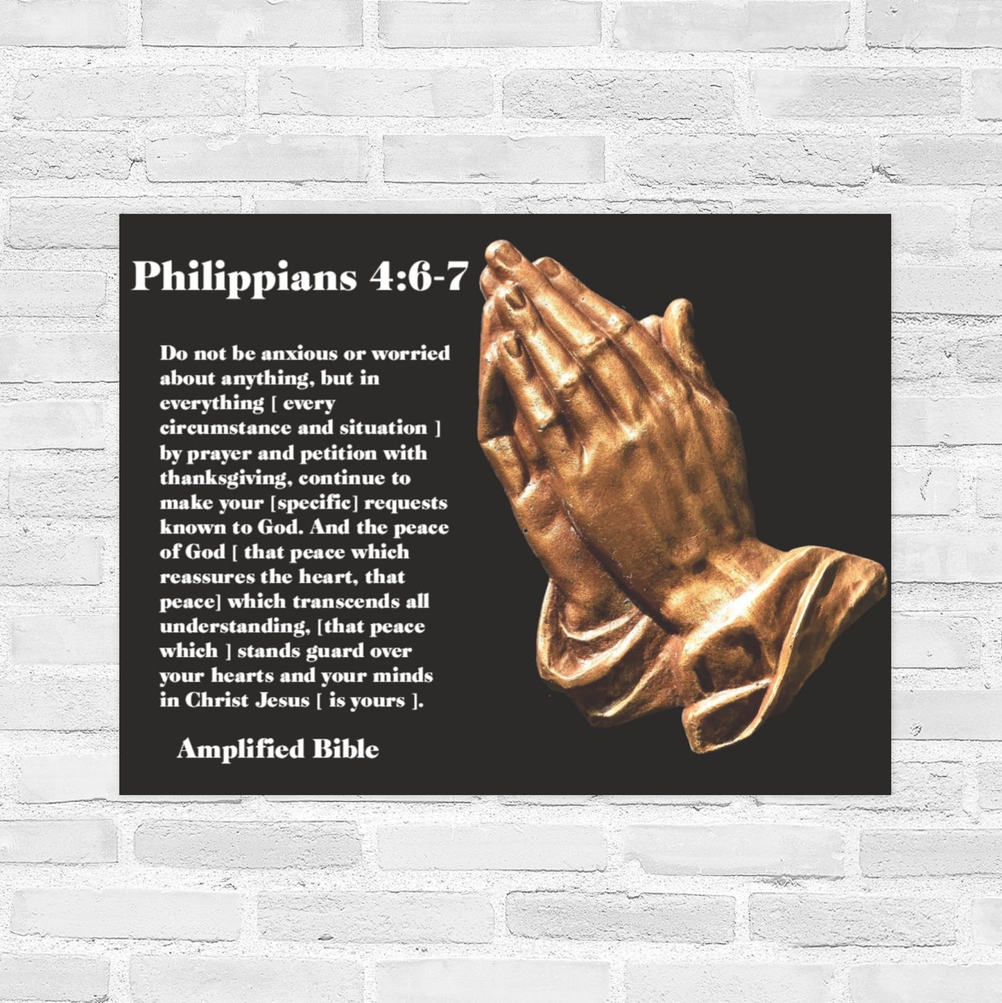 Philippians 4:6,7 22 x 28 Wall Poster